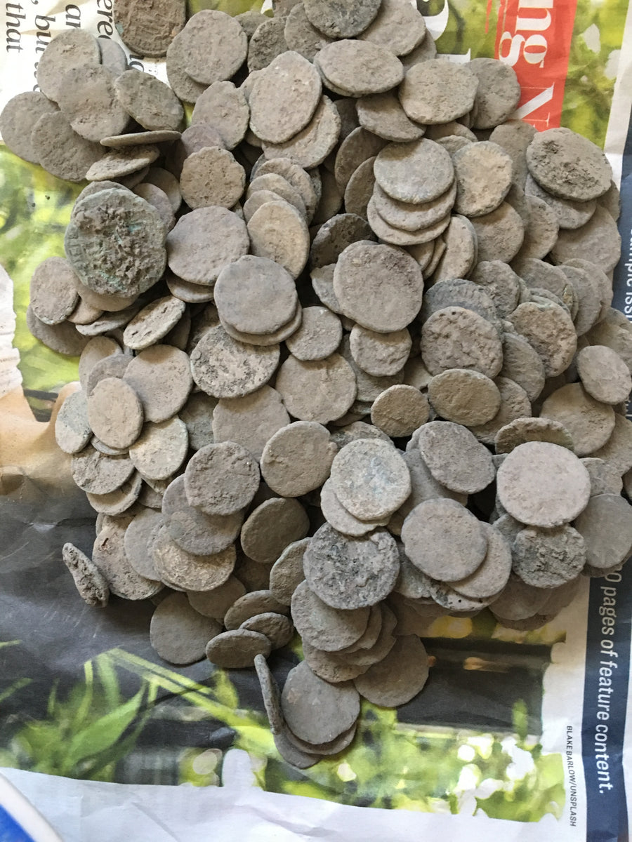 Uncleaned Roman Coins – Authentic Ancient Bronze/Copper Coins (100–400 AD, Sold Per Coin)