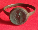  Bronze-Ring-With-Green-Glass-Intaglio-www.nerocoins.com